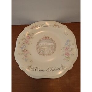 Pfaltzgraff Tea Rose 'Welcome to Our Home'‎ 12" Serving Plate
